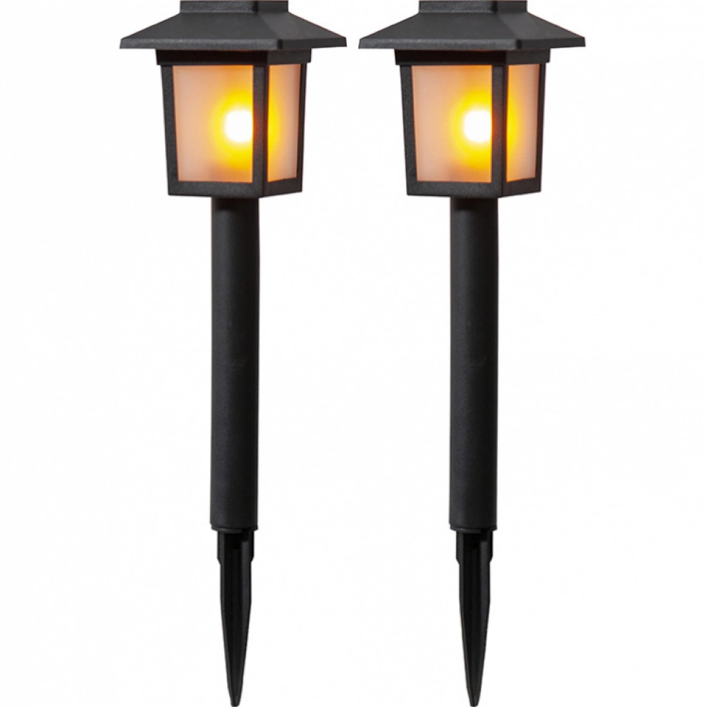 Small Solar Cell Lanterns With Flickering Flames, Pack Of Two - Image 2