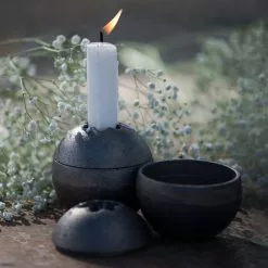 Erik Von Schoultz Drosselmeyer Orb Candlestick