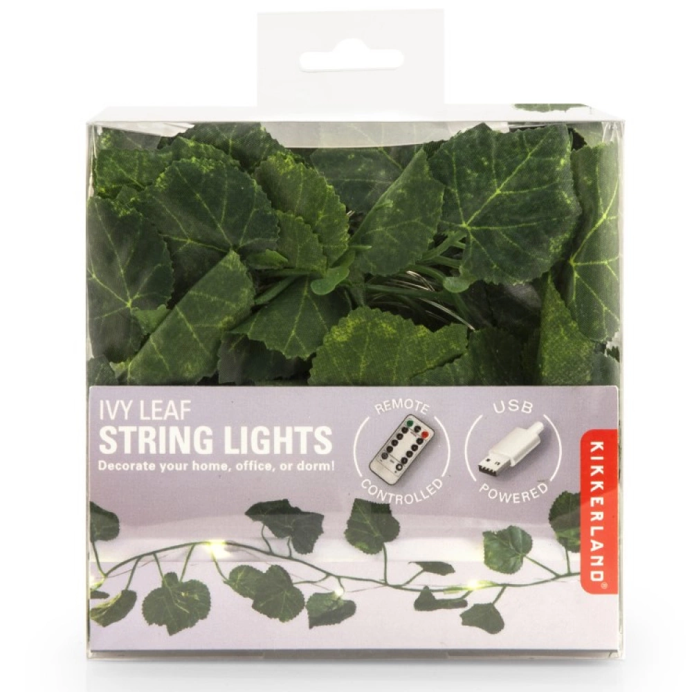 USB Driven Fairy Lights With Green Leaves - Image 9