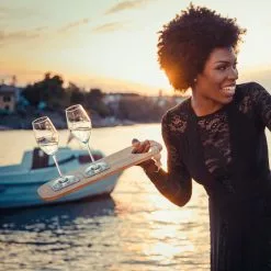 Magnetic Champagne Glasses In Crystal Silwy, 2-pack