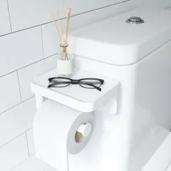 Toilet Roll Holder With Shelf