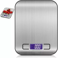 Giveuphesit Digital Scale Professional Electronic Scale, Kitchen Scale With Lcd Display Stainless Steel Food Scale