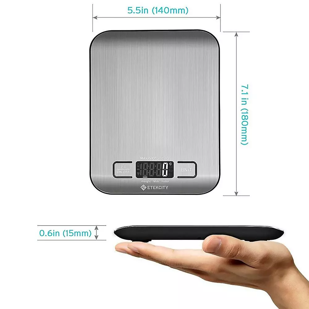 Giveuphesit Digital Scale Professional Electronic Scale, Kitchen Scale With Lcd Display Stainless Steel Food Scale - Image 5