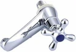 Yuzee Single Cold Water Tap Faucet, Chrome Single Cold Tap Basin Faucet, For Home Bathroom Toilet Sink Kitchen