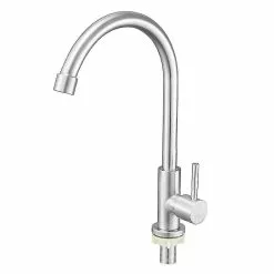 Unbranded Stainless Steel Faucet Single Cold Water Faucet Bathroom Vertical Faucet Kitchen Water Faucet