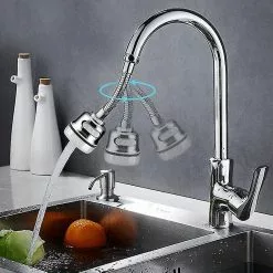 Unbranded Kitchen Faucet Extender Rotatable Faucet Aerator High Pressure Water Saving Tap Nozzle Adapter Bathroom Sink Accessories