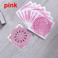 Unbranded 10pcs Disposable Bathroom Sewer Outfall Sink Drain Hair Strainer Stopper Filter Sticker Kitchen Supp