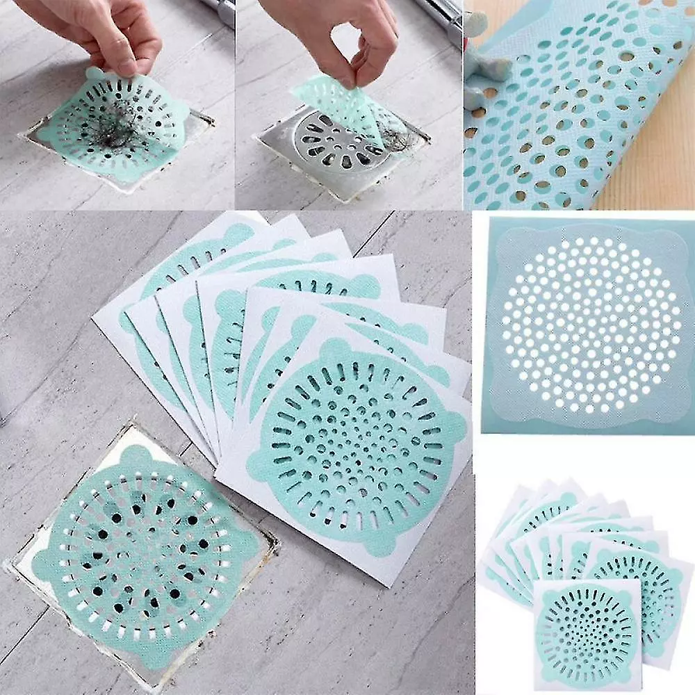 Unbranded 10pcs Disposable Bathroom Sewer Outfall Sink Drain Hair Strainer Stopper Filter Sticker Kitchen Supp