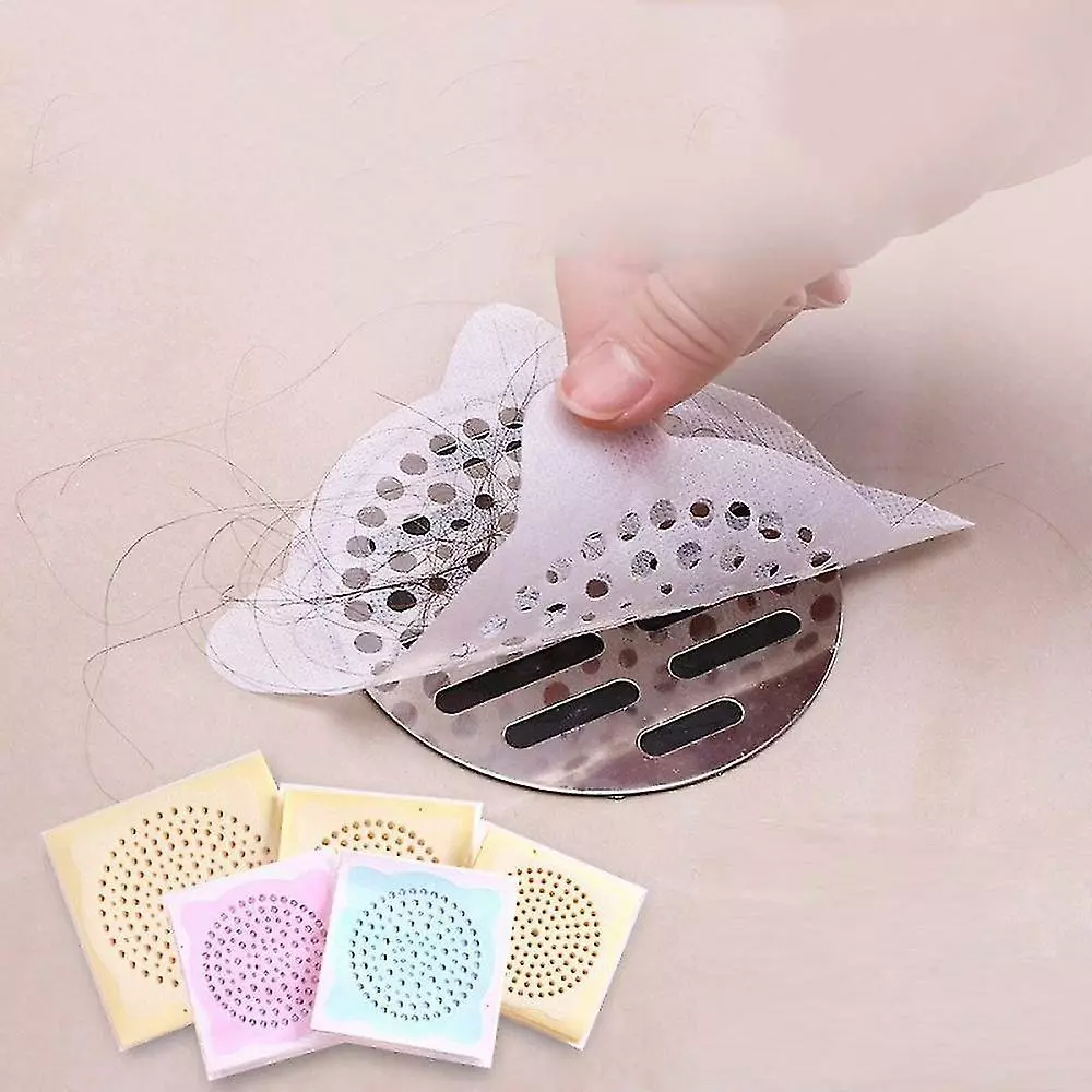 Unbranded 10pcs Disposable Bathroom Sewer Outfall Sink Drain Hair Strainer Stopper Filter Sticker Kitchen Supp - Image 2