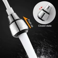 Waytogo 360 Rotating Kitchen Accessories Faucet Spray Head Water Saver Faucet Extender Hose Nozzle