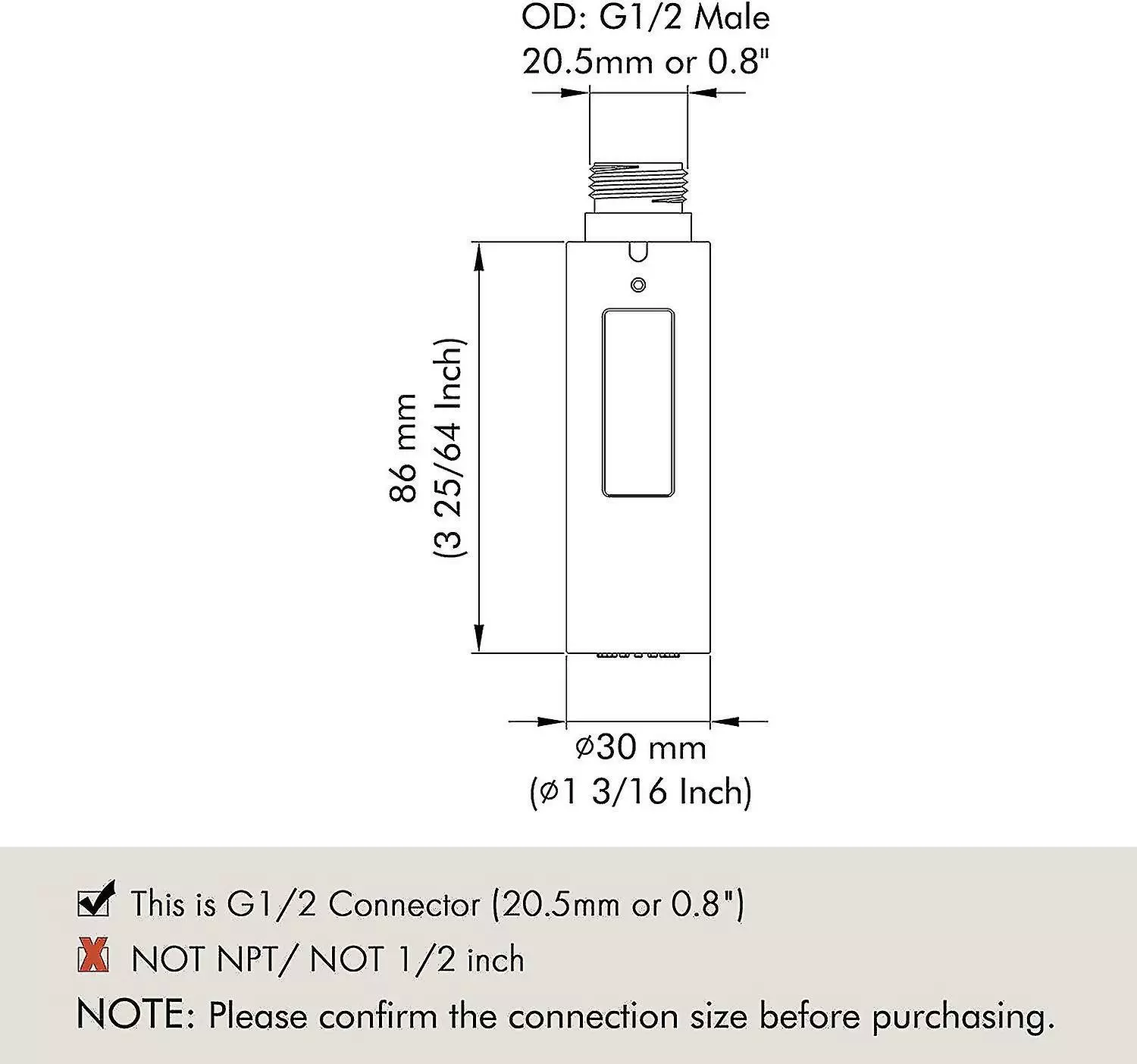 Unbranded Spare Kitchen Faucet Nozzle Hand Shower Universal Removable Faucet Head G1 - Image 2