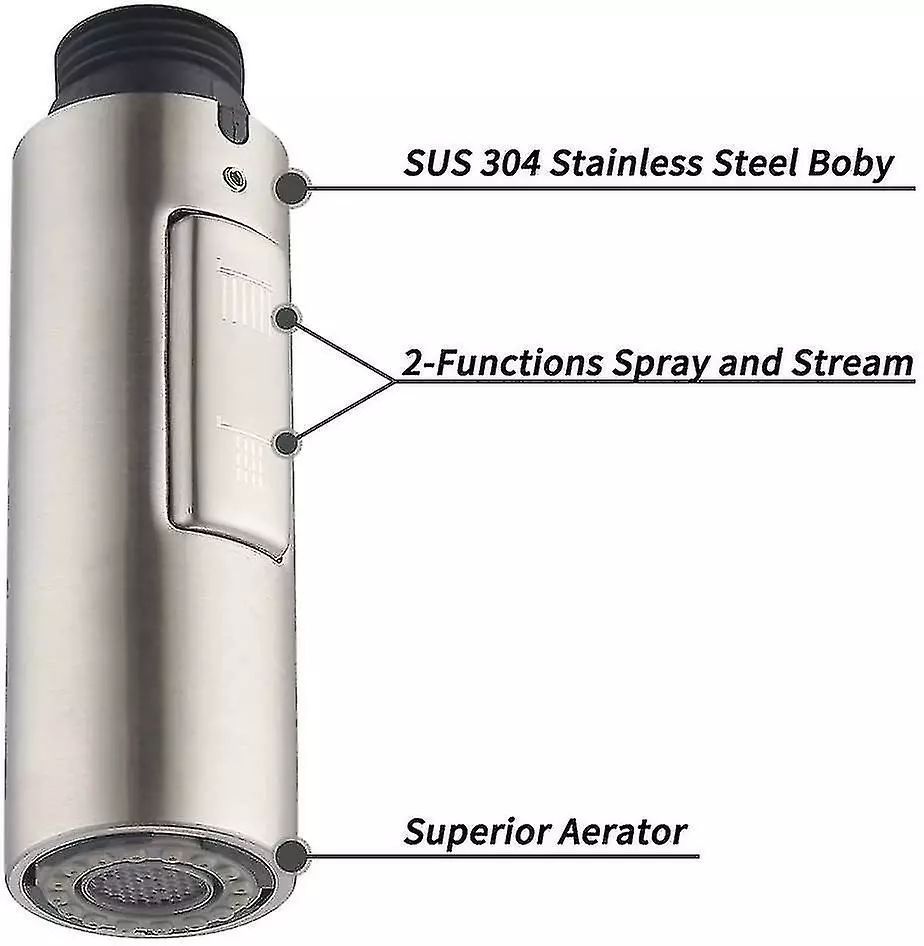 Unbranded Spare Kitchen Faucet Nozzle Hand Shower Universal Removable Faucet Head G1 - Image 3