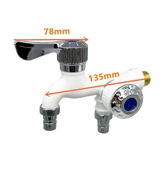 Szlwmy Dual Output Mixer Universal Adapter,universal Faucet To Garden Hose Fitting Mixer Kitchen Faucet Adapter - Image 2