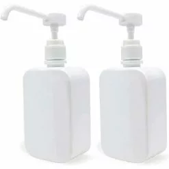 500ml Sterilization Bottle Hand Sanitizer Bottle Liquid Soap Bottle Refillable Liquid Hand Sanitizer Dispenser For Bathroom Kitchen Office - 2 Packs SOEKAVIA