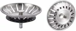 Beitong Pieces Stainless Steel Kitchen Sink Plug - Universal Kitchen Sink Strainer (dia: 80mm), Sink Plug With 18 Slots, Anti-clog Kitchen Sink Grid, Quick Dr