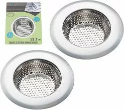 Unbranded 2pcs Kitchen Sink Strainer - Stainless Steel, Large Wide