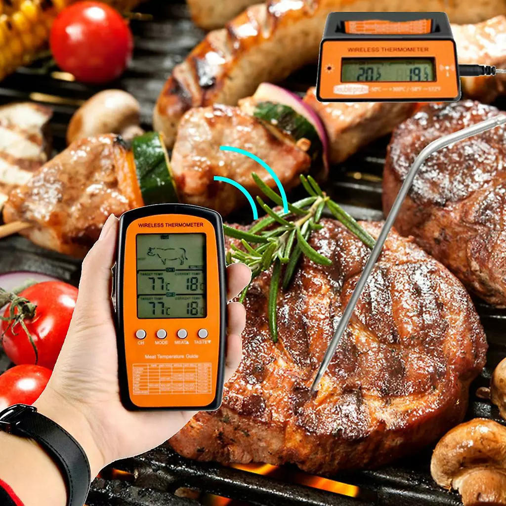 Unbranded Wireless Digital Bbq Thermometer Food Grill Smoker Meat Thermometer For Kitchen - Image 4