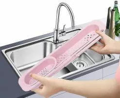 Unbranded Kitchen Sink Holder Storage Basket Telescopic Drain Rack Dishwashing Filter Sponge Organizer