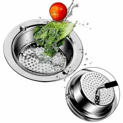 Unbranded High-quality Kitchen Outfall Water Tank Strainer Sink Stainless Steel Sewer