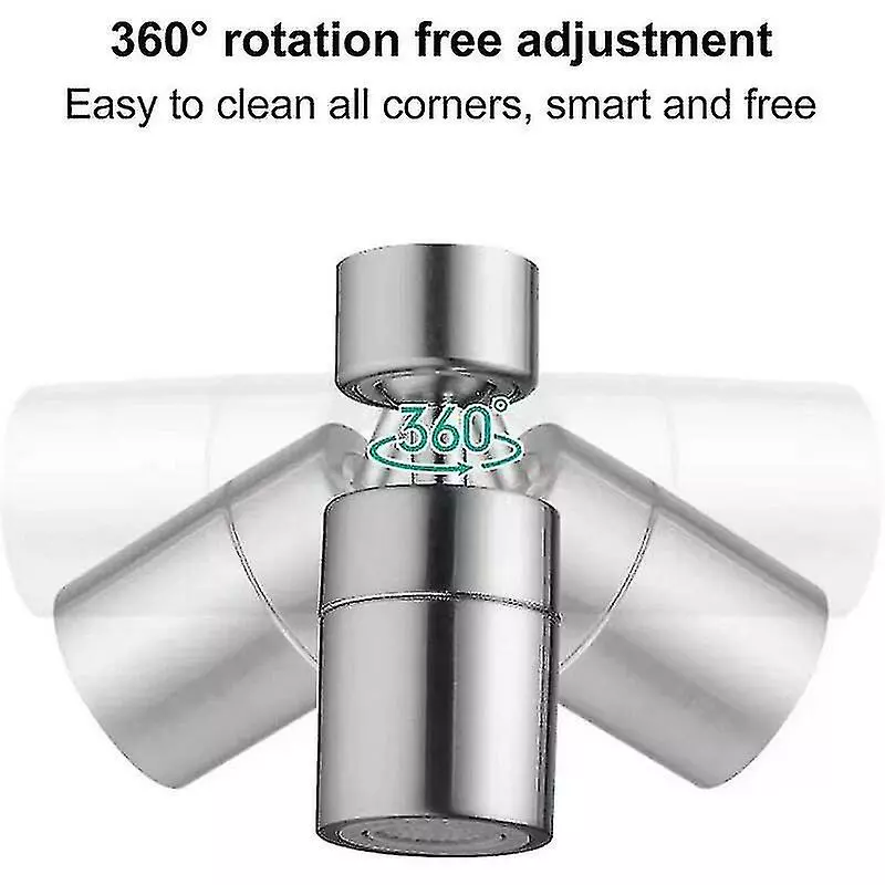 Unbranded 360 Degree Faucet Aerator, Swivel Water Saving Filter Kitchen Faucet Head 2 Modes Adjustable - Image 2
