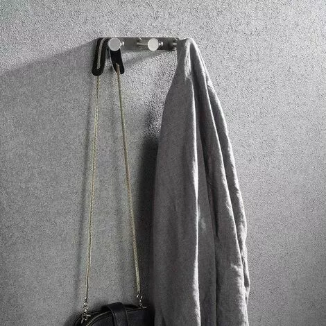 Langray Wall Towel Hook Coat Hooks With Hooks 304 Stainless Steel Wall Mount Towel Rack Hooks For Bathroom And Kitchen Doors (3 Hooks, Brushed) - Image 3