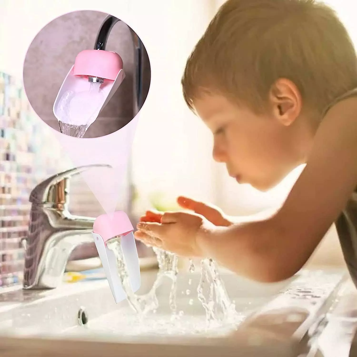 Unbranded Set Of 2 Kids Faucet Extensions Sink Extensions For Bathroom And Kitchen - Image 4