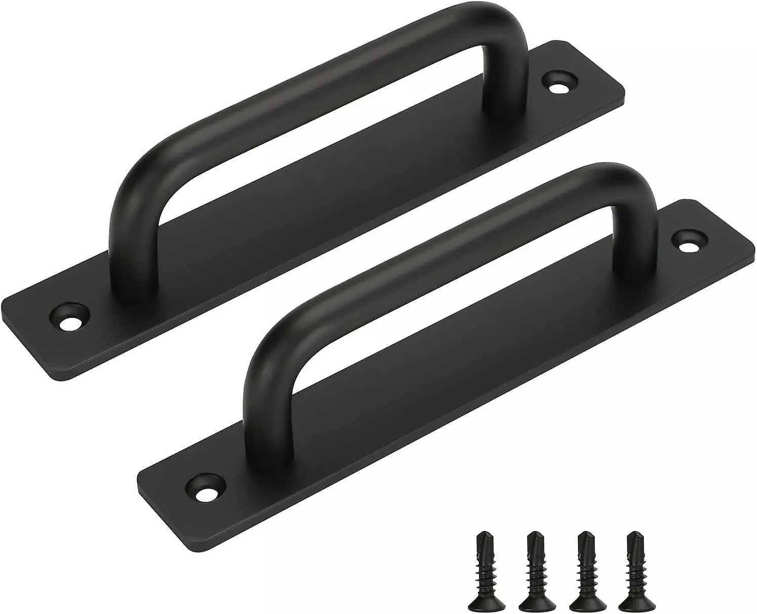 Unbranded Set Of 2 Sliding Door Handles Black Door Handle Matte Black Kitchen Cabinet Handle