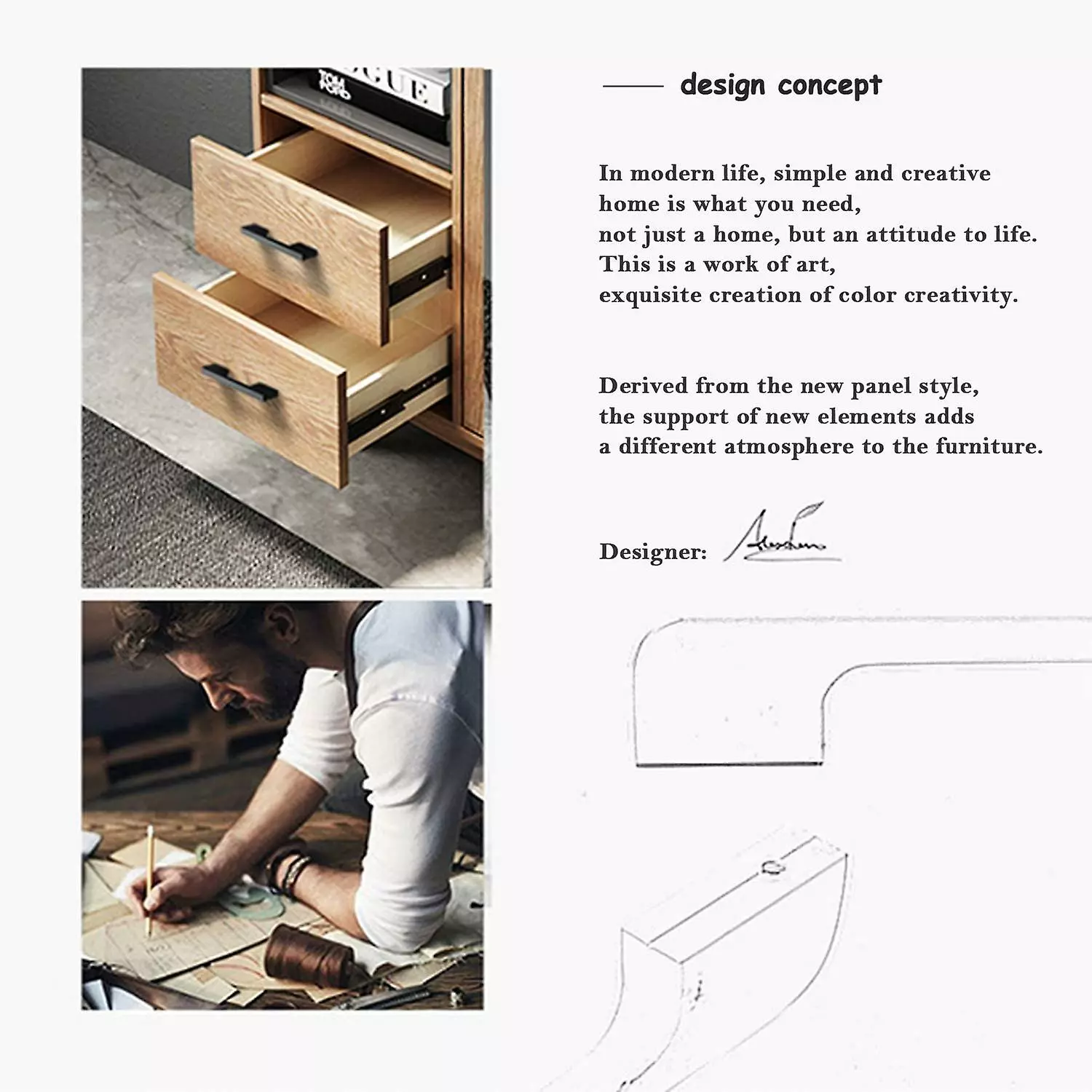 Keepsmile 4-pack Cabinet Handles - Stainless Steel Square Cabinet Handles, Modern Decorative Hardware For Kitchen Cabinets, Drawers, Doors, Cabinet Cabinets, Su - Image 3