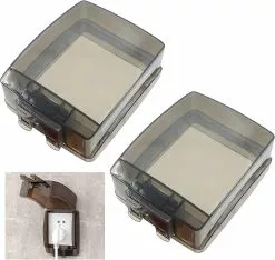 Unbranded Waterproof Plastic Box Wall Switch - Concealed Water Box Cover Power Socket Cover Box Splash Guard Universal Sockets Bathroom Kitchen Accessory (clear