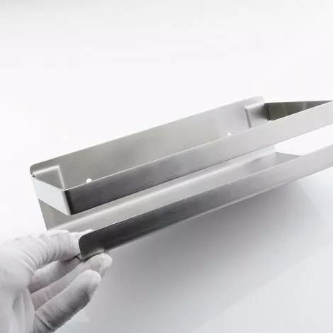 Tinor Bathroom Wall Shelf 20-40cm Modern Matte Black Bathroom Kitchen Shower Brushed(3010.56cm) - Image 4