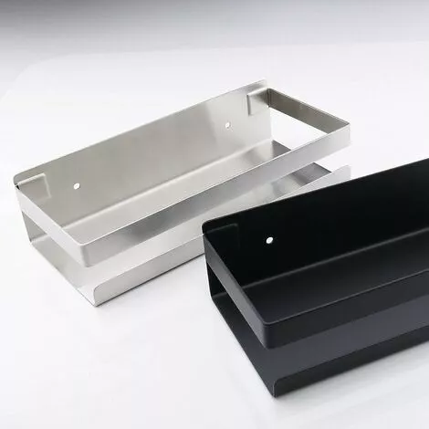 Tinor Bathroom Wall Shelf 20-40cm Modern Matte Black Bathroom Kitchen Shower Brushed(3010.56cm) - Image 5