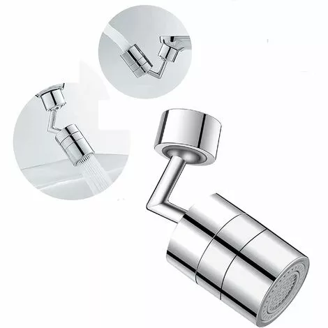 Tinor 720 Degree Faucet Aerator, Swivel Kitchen Faucet Head 2 Modes Adjustable Shower Head Filter Sprayer For Kitchen Bathroom