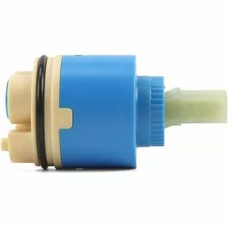 Tinor Replacement Ceramic Cartridge, Ceramic For Mixer Tap, Ceramic Cartridge For Kitchen Or Bathroom 40 Mm, Blue, With Bottom - Image 3