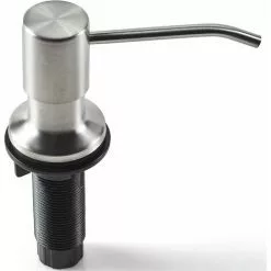 Tinor Soap Dispenser For Kitchen Sink (Brushed Nickel), Stainless Steel, Refill From The Top, Built In Design With Large Liquid Soap Bottle