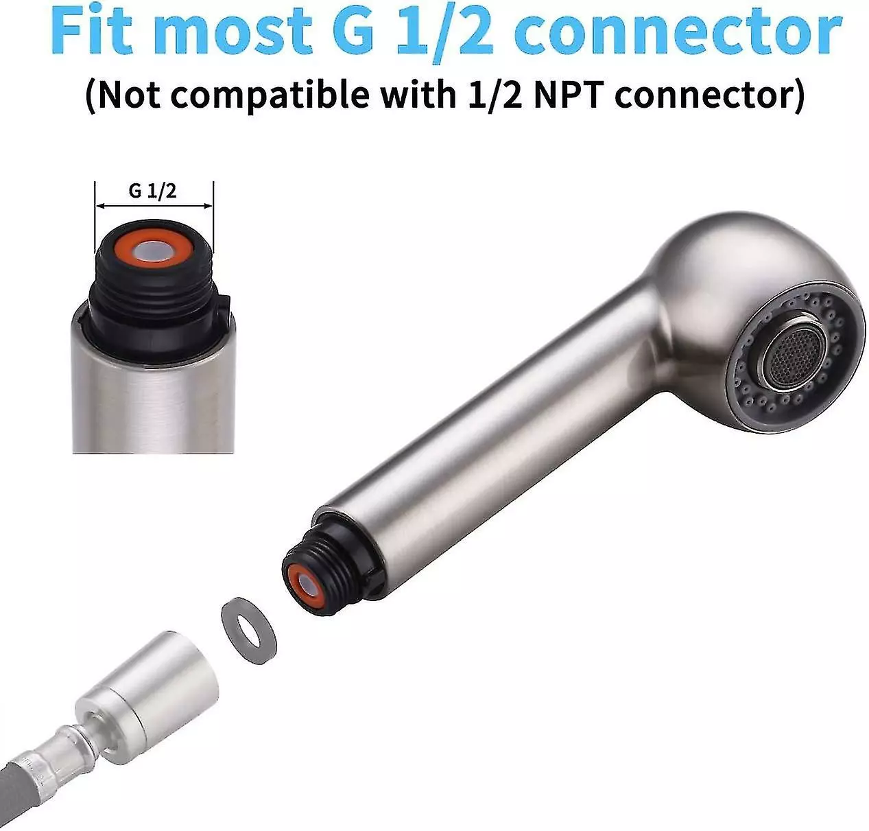 Unbranded Spare Kitchen Faucet Spray Types Of Spray Kitchen Faucet Head Replacement Two Function Basin Pumping Faucet Nozzle - Image 4