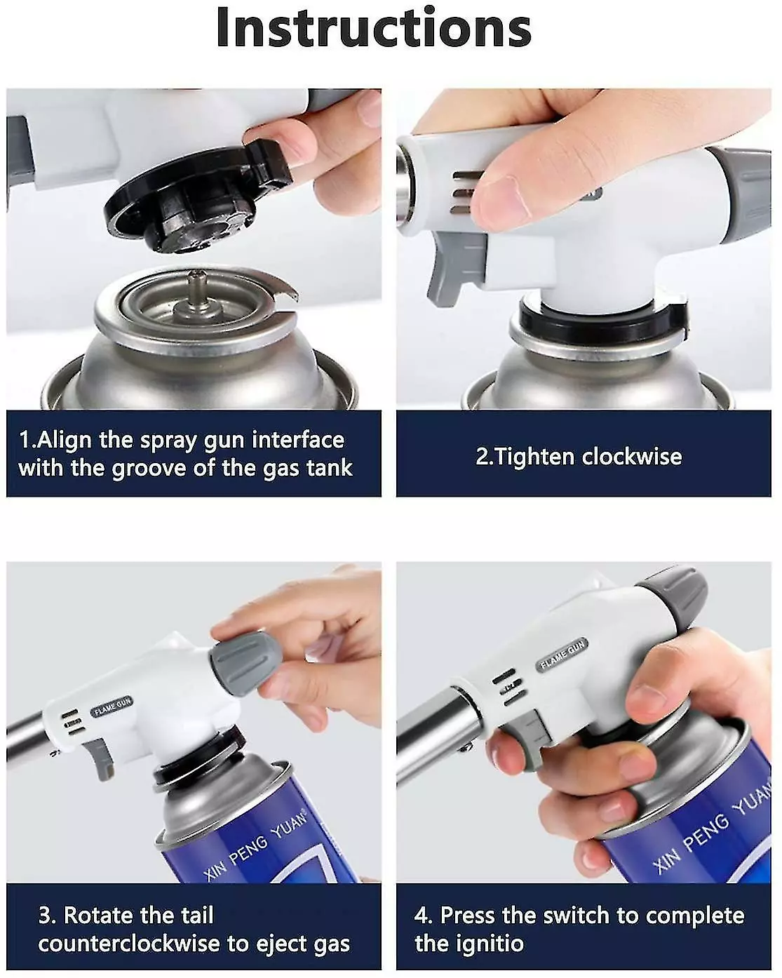 Unbranded Kitchen Burner Refillable Kitchen Burner Igniter Camping Igniter Bbq Flamethrower Blower Torch Burner For Kitchen Bbq And Cooking Butter - Image 5