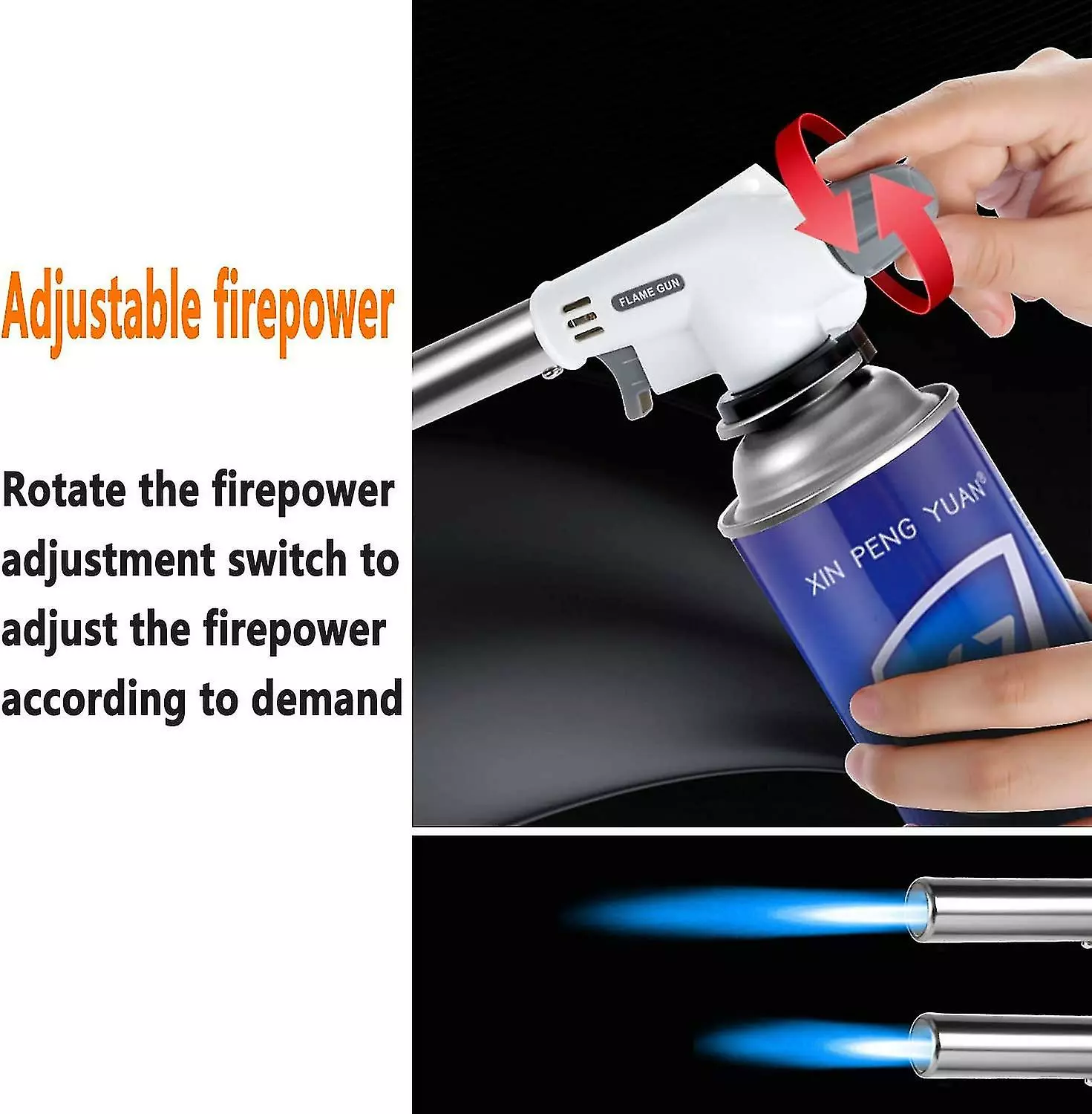 Unbranded Kitchen Burner Refillable Kitchen Burner Igniter Camping Igniter Bbq Flamethrower Blower Torch Burner For Kitchen Bbq And Cooking Butter - Image 3