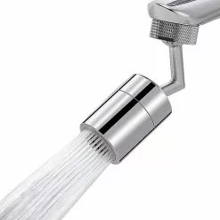 Szczw Dual-function Female Faucet Aerator, 1.8 Gpm Extra Big Angle Rotate Kitchen Sink Aerator Sprayer Head 360 Degree Swivel Kitchen Sink Sprayer Attachmen