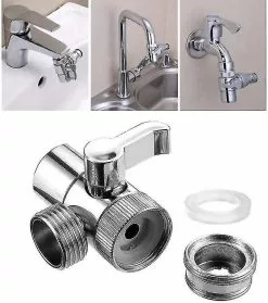Unbranded Switch Faucet Adapter Aerator Water Tap Connector Kitchen Sink Splitter Shower Head Diverter Valve