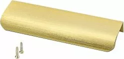 Unbranded Furniture Handles 128mm Cabinet Handles Antique - Gold Bar Handle Aluminum Handles Kitchen Curved Drawer Handle Wardrobe Handles | 1 Piece - Profile H