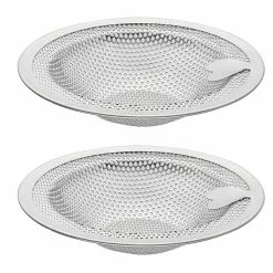 Unbranded 2pcs Heart Shaped Kitchen Sink Strainer, Stainless Steel Sink Strainer, Sink Grid, Sink Stopper