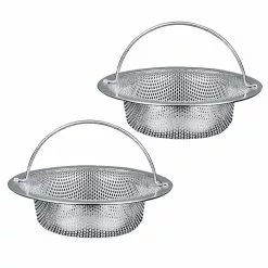 Unbranded Sink Strainer 2 Pieces Stainless Steel Sink Strainer Kitchen Sink Strainer Sink Strainer With Stainl