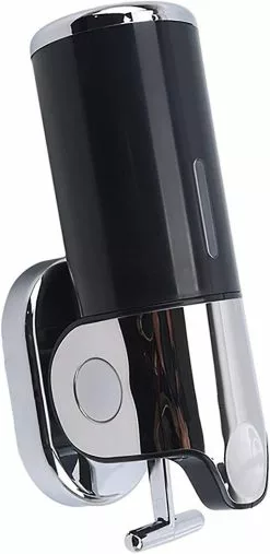 LetsGO 1 Wall Mounted Soap Dispenser With Wall Mount Holder For Shower Gel, Shampoo, Liquid Soap, Hand Cleaner, Lotion Dispenser For Kitchen, Toilet, Bathroo