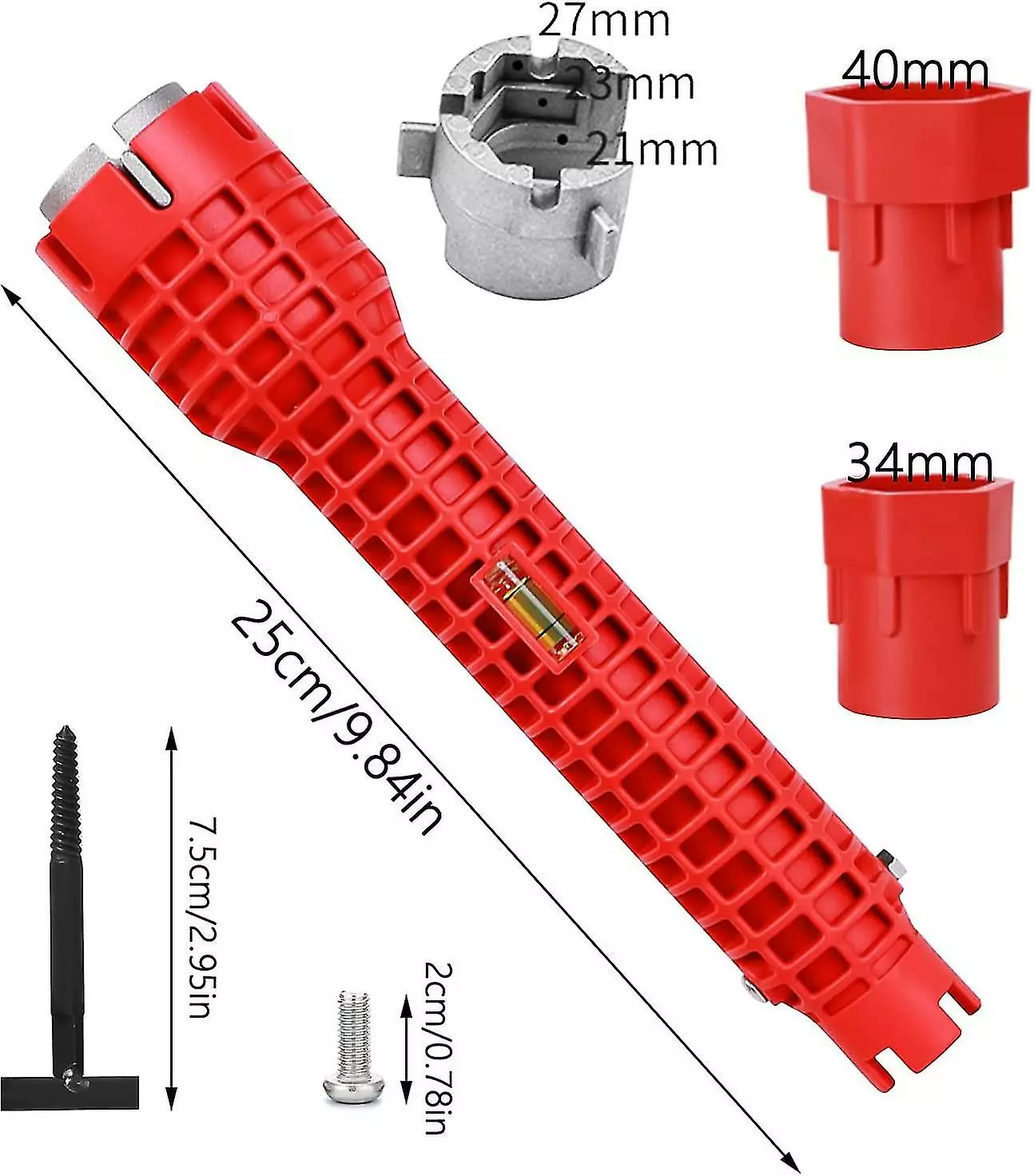 Unbranded 8 In 1 Faucet Sink Installer Wrench For Kitchen Plumbing Repair Faucet Wrench Sink Installer Tool - Image 2