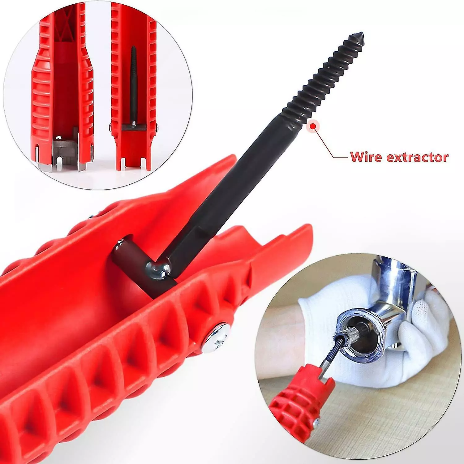 Unbranded 8 In 1 Faucet Sink Installer Wrench For Kitchen Plumbing Repair Faucet Wrench Sink Installer Tool - Image 3