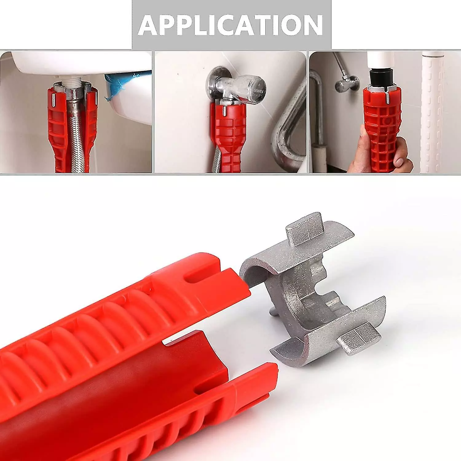 Unbranded 8 In 1 Faucet Sink Installer Wrench For Kitchen Plumbing Repair Faucet Wrench Sink Installer Tool - Image 4