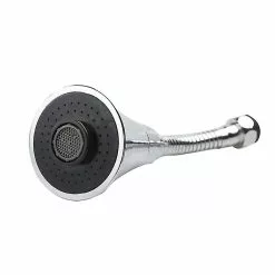 Unbranded 360 Degree Faucet Spray Head Water Transfer Faucet Sprayer Kitchen Bathroom Tap Replacement Part (cone Nozzle And Universal Pipe, Silver)