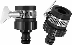 Unbranded 2 Pcs 16 Mm Universal Tap Connector Adapter Mixer Kitchen Garden Hose Fitting