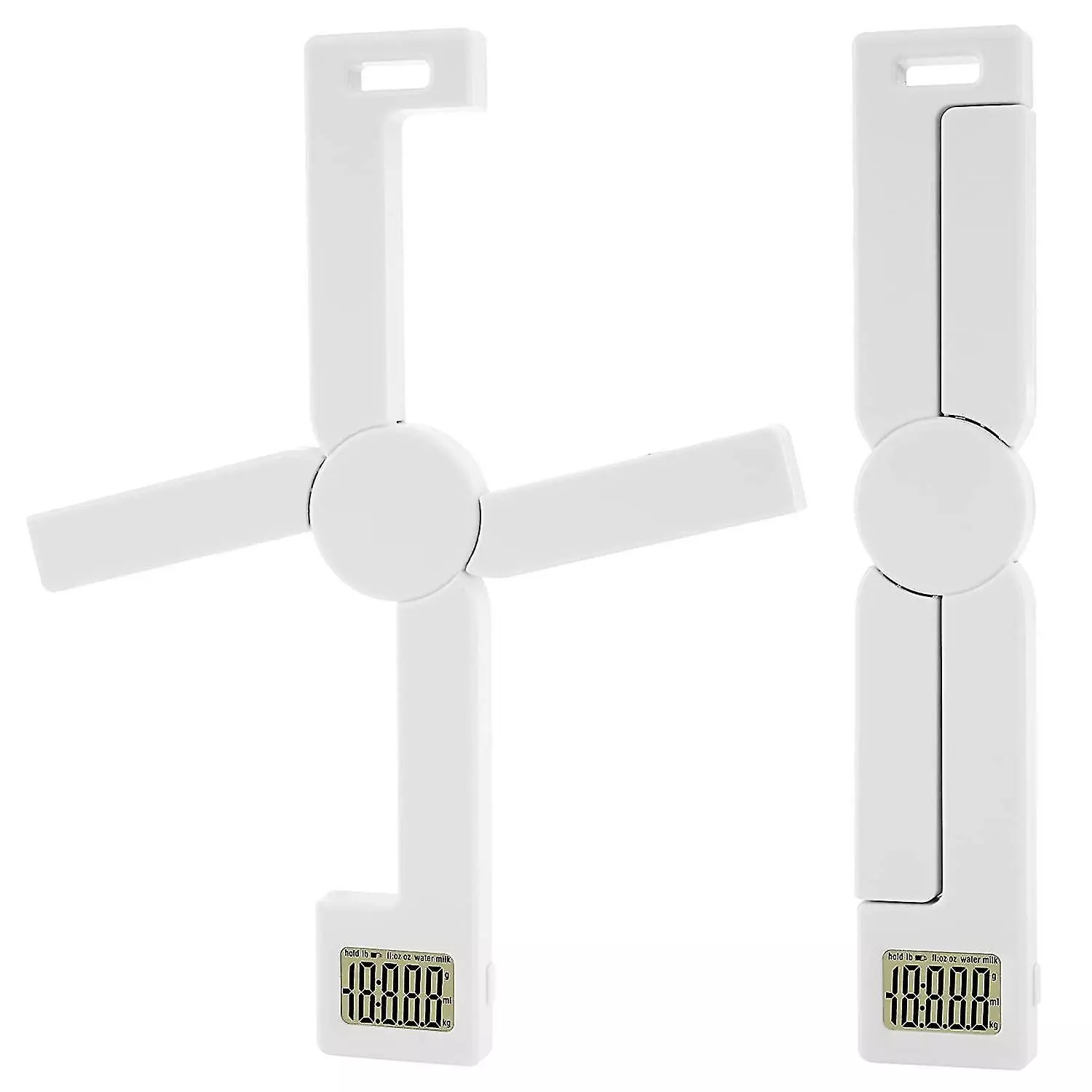 Boom Foldable Electronic Scale Pocket Kitchen Scale With Tare Function Mini Electronic Scale 5kg/1g, Lcd Display, Automatic Shut-off Kitchen Food Weigher F