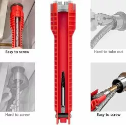 Unbranded 8 In 1 Faucet & Sink Installer Wrench For Kitchen Plumbing Repair Faucet Wrench Sink Installer Tool